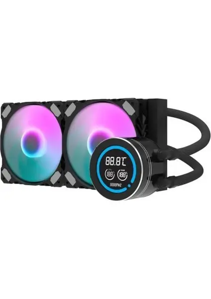 AIGO DO240 ARGB LCD 240mm Siyah Sıvı Soğutma 1851/AM5