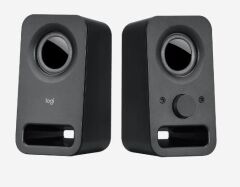 LOGITECH Z150 2.0 Siyah Multimedya Hoparlör 3 W RMS / 6 W Peak, 2” Sürücüler, 3.5 mm AUX & Kulaklık Girişi, Tek Açma/Kapama + Ses Kontrol Butonu, AC Adaptör