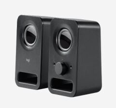 LOGITECH Z150 2.0 Siyah Multimedya Hoparlör 3 W RMS / 6 W Peak, 2” Sürücüler, 3.5 mm AUX & Kulaklık Girişi, Tek Açma/Kapama + Ses Kontrol Butonu, AC Adaptör