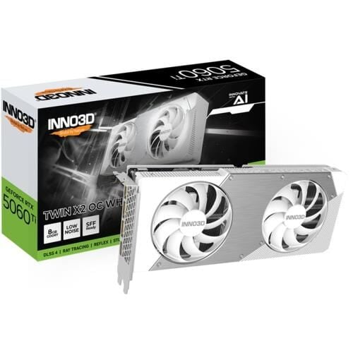 Inno3D GeForce RTX 5060 Ti Twin X2 OC 8GB White 128-Bit GDDR7 Ekran Kartı