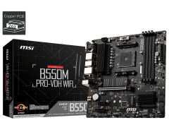 MSI B550M PRO-VDH WIFI DDR4 4400MHZ 1XVGA 1XHDMI 1XDP 2XM.2 USB 3.2 MATX AM4 (AMD 5000 VE 3000 SERİSİ İŞLEMCİ UYUMLU)