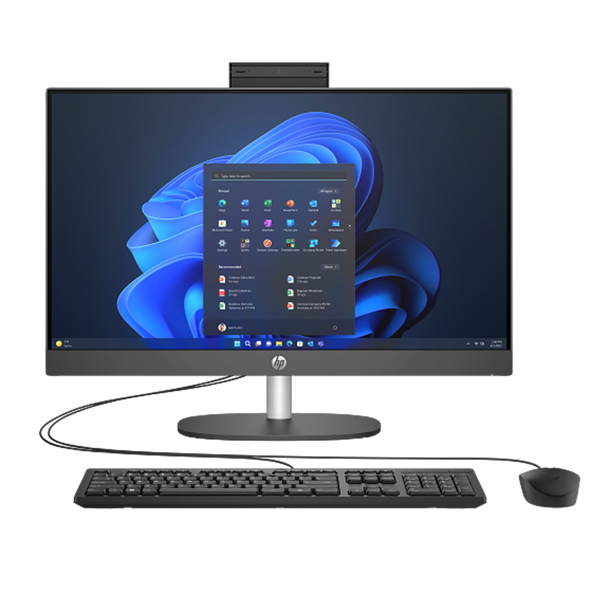 HP ProOne 240 G10 23.8'' Ultra 7-155U 16GB 512SSD FDOS Siyah AIO PC