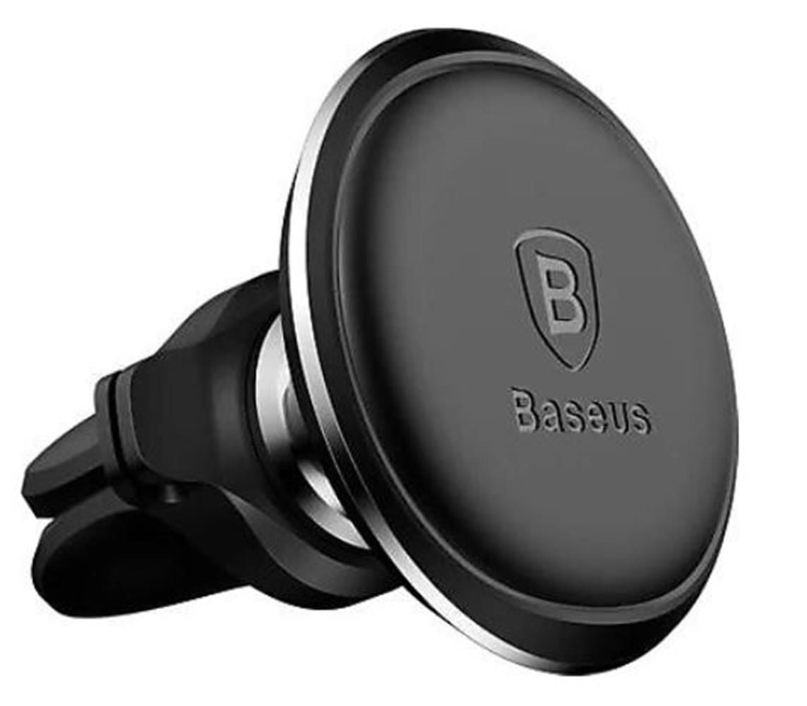 Baseus Small Ears Serisi Manyetik Araç İçi Telefon Tutucu Dikey Tip Siyah