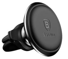 Baseus Small Ears Serisi Manyetik Araç İçi Telefon Tutucu Dikey Tip Siyah