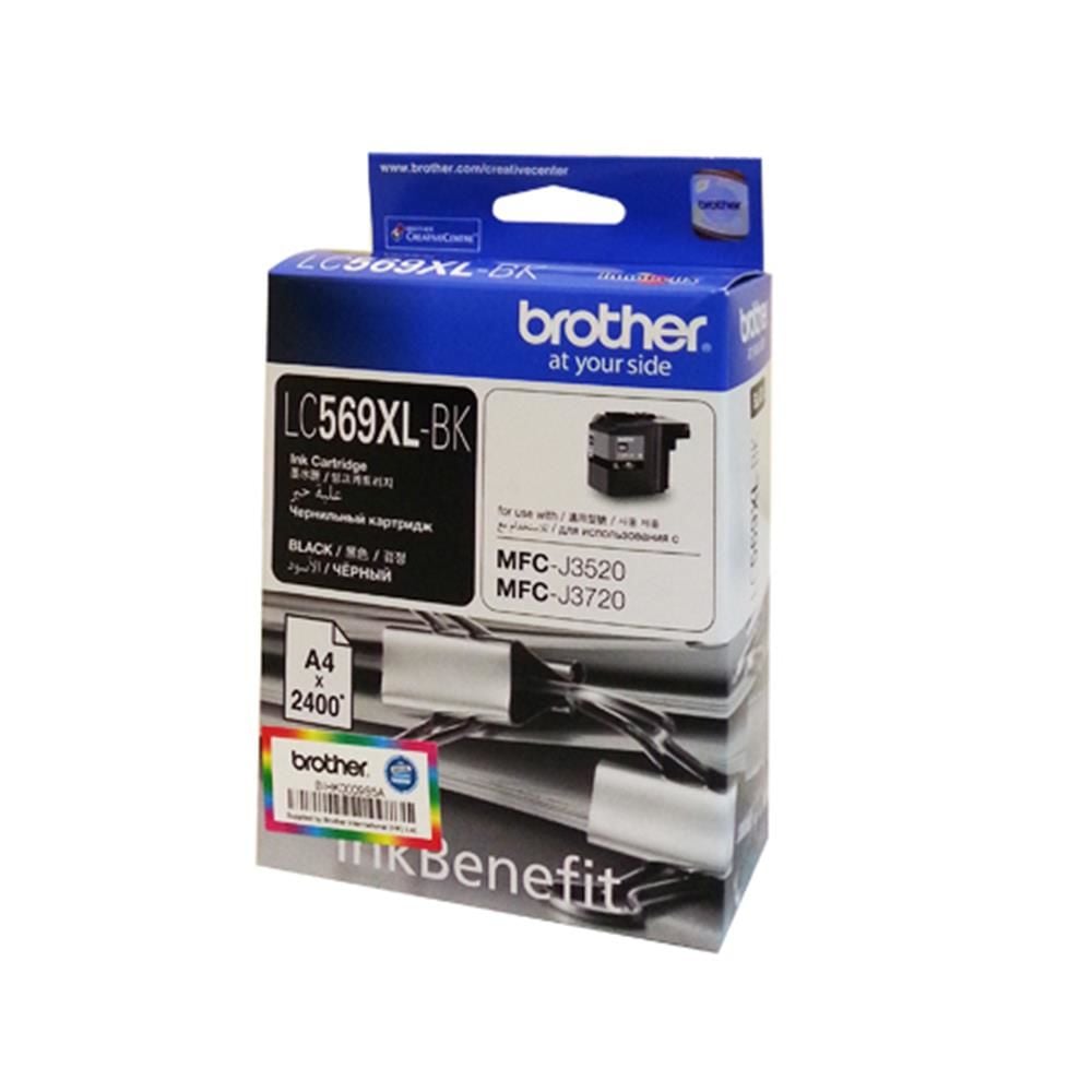 Brother LC569XLBK High Yield Black (Siyah) Orijinal Mürekkep Kartuşu