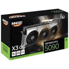 Inno3D RTX5090 x3 OC 32GB 512Bit GDDR7Inno3D GeForce RTX 5090 X3 OC 32GB 512-Bit GDDR7 Ekran Kartı