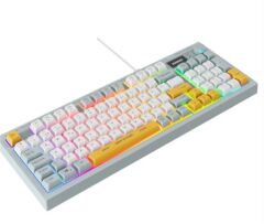 Everest KB-79 Silent Pro Mavi-Beyaz-Sarı RGB Q Membrane Sessiz Oyuncu Klavyesi
