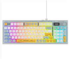 Everest KB-79 Silent Pro Mavi-Beyaz-Sarı RGB Q Membrane Sessiz Oyuncu Klavyesi