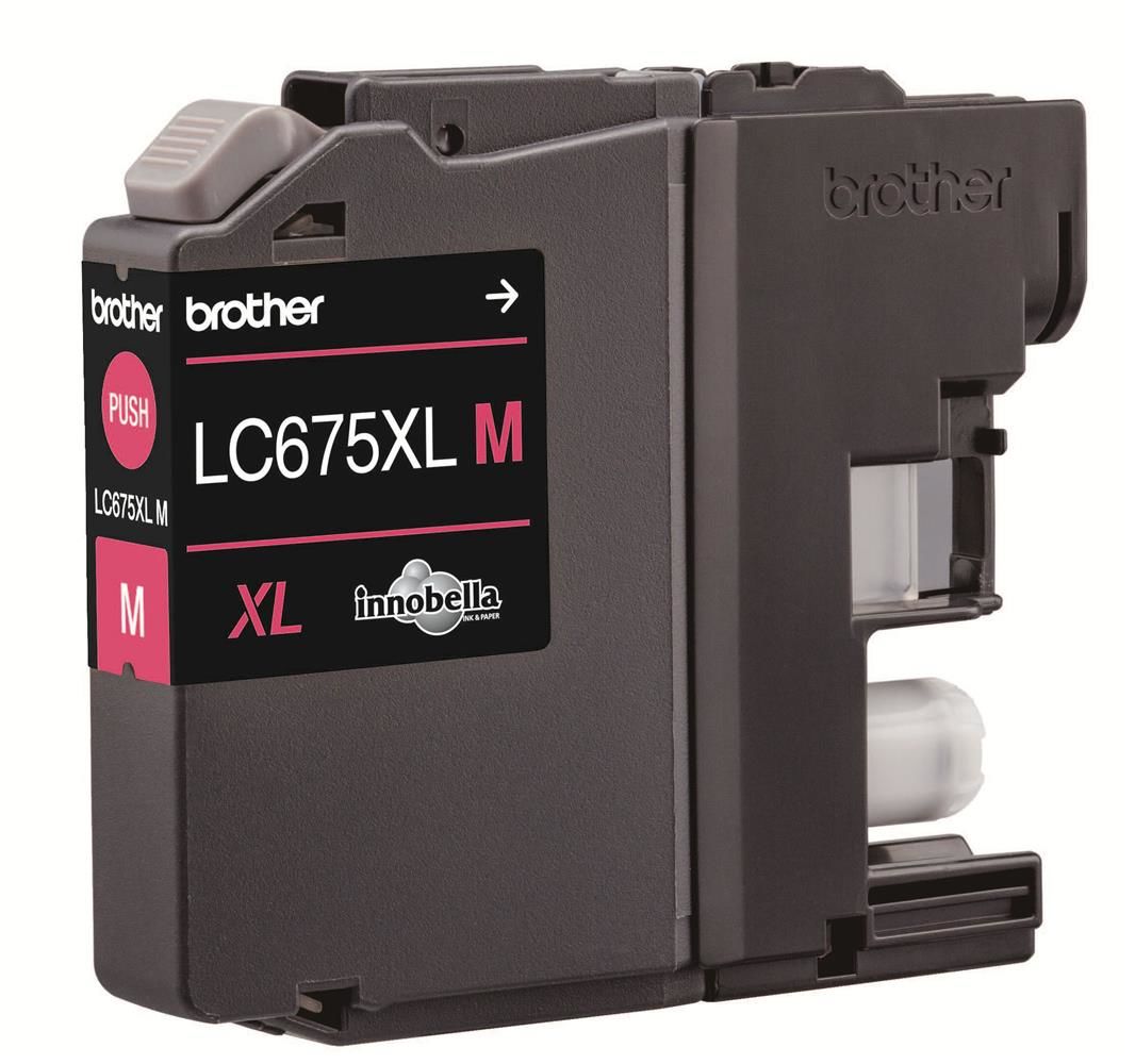 Brother LC675XLM Magenta (Macenta) Yüksek Kapasiteli Orijinal Mürekkep Kartuşu (1.200 Sayfa)