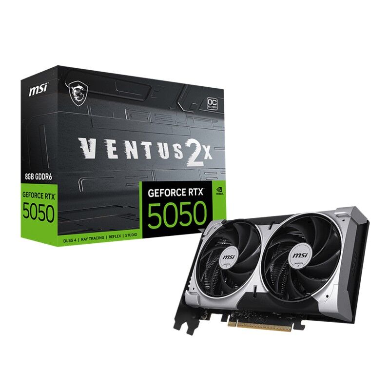 MSI GeForce RTX 5050 8G Ventus 2X OC 8GB GDDR6 128-Bit Ekran Kartı