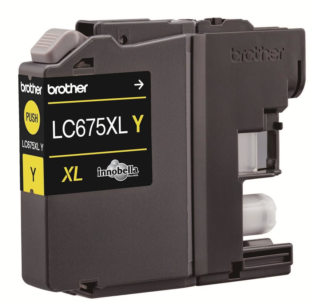 Brother LC675XLY Yellow (Sarı) Yüksek Kapasiteli Orijinal Mürekkep Kartuşu - MFC-J2320 / MFC-J2720