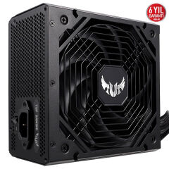 ASUS TUF GAMING 550B 80+ Bronze 550W ATX12V Aktif PFC 6‑Yıl Garantili Askeri Sınıf Bileşenli Çift Rulmanlı 135 mm Fanlı 550W PSU