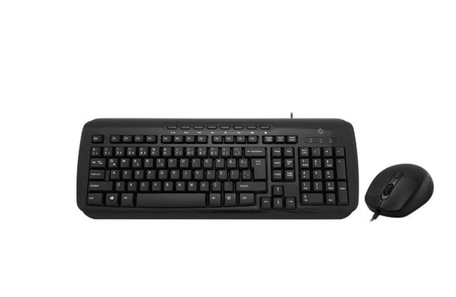 Frisby FK-4850QU  Kablolu Q-Türkçe Multimedya Klavye & Mouse