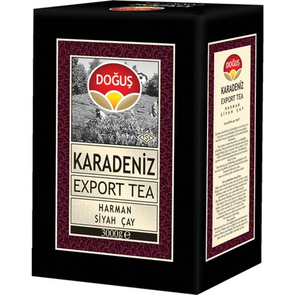 Doğuş Karadeniz Export Siyah Dökme Çay 3000 g (3 kg) Karton Kutu