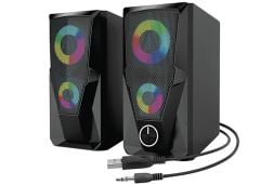 Mikado MD-336 2.0 6W RGB Ledli Siyah Multimedia USB Speaker