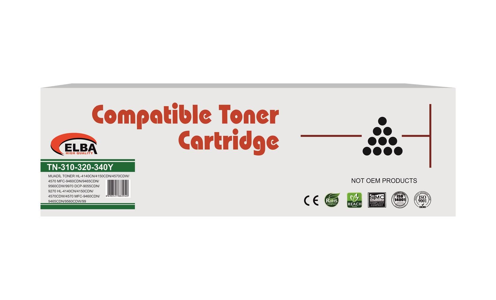 OfisPc Brother TN-340Y / TN-320Y Sarı (Yellow) Muadil Toner Kartuşu
