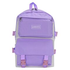 Heybee XY02 Su Geçirmez Mor Çocuk Okul Çantası