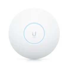 UBNT U6‑ENTERPRISE Ceiling‑Mounted WiFi 6E Tri‑Band MU‑MIMO 10‑Spatial‑Stream 2.5 GbE Access Point, 600+ Client, WPA‑Enterprise, 140 m² Kapsama
