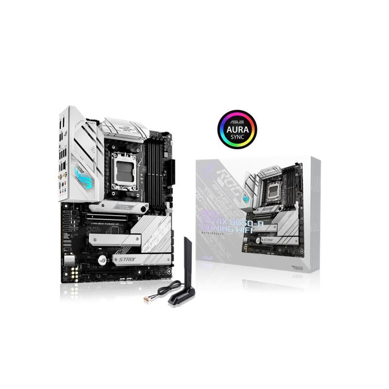 ASUS ROG STRIX B650‑A GAMING WIFI DDR5 6400 MHz 12 + 2 Faz 3x M.2 PCIe 5.0/4.0 HDMI 2.1 DisplayPort 1.4 USB 3.2 Gen 2×2 Type‑C Wi‑Fi 6E ATX AM5 Anakart (AMD Ryzen 7000/8000/9000 Serisi Uyumlu)