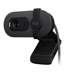LOGITECH BRIO 100 Full HD 1080p Sabit Odaklı Web Kamera | Omni‑Direksiyon Mikrofon | RightLight 2 Otomatik Işık Dengeleme | Gizlilik Kapaklı | USB‑A | Graphite Siyah (Part No: 960‑001585)