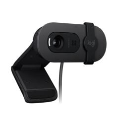 LOGITECH BRIO 100 Full HD 1080p Sabit Odaklı Web Kamera | Omni‑Direksiyon Mikrofon | RightLight 2 Otomatik Işık Dengeleme | Gizlilik Kapaklı | USB‑A | Graphite Siyah (Part No: 960‑001585)