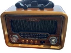 Everton RT-768 Bluetooth USB-TF-AM-FM-SW-TWS USB Şarj Nostaljik Radyo