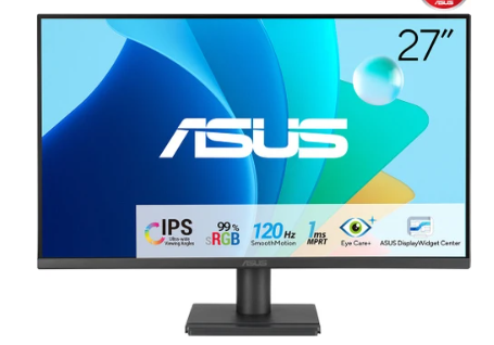 ASUS VA279HG 27'' IPS 1ms 120Hz 300cd/m² HDMI VGA VESA %99 sRGB Monitör