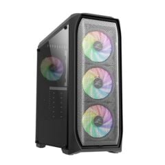 ZALMAN N5 MF 600W 4×120 mm RGB LED Fanlı ATX Mid Tower 600 W PSU Dahil Siyah Kasa (USB 3.0, 4×2.5″ SSD Yuvası, Akıralik Panel)