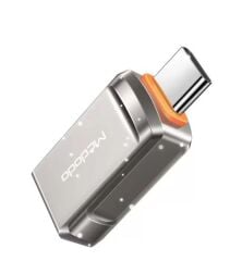 Mcdodo OT-8730 USB-A to USB Type-C Çevirici Adaptör USB-A Erkek Type-C Dişi Dönüştürücü Gri