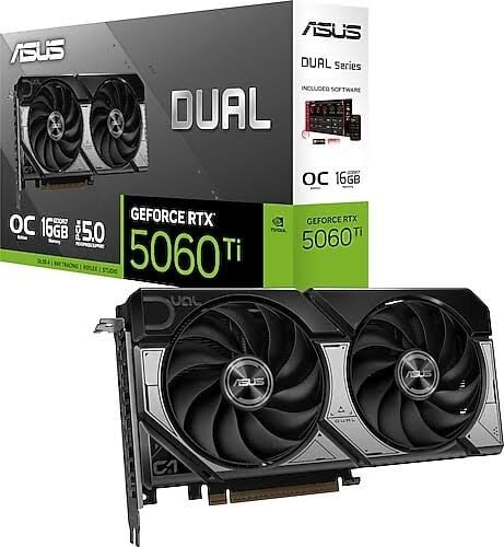 ASUS GEFORCE DUAL-RTX5060TI-O16G 16GB GDDR7 128BIT 1XHDMI 3XDP EKRAN KARTI