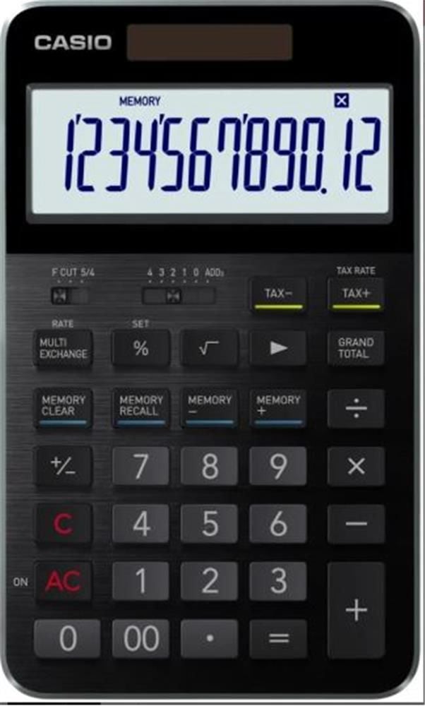 Casio S100X-BK-DJ Profesyonel 12 Hane Masaüstü Hesap Makinesi