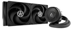 ARCTIC Liquid Freezer III 280mm Intel LGA1700/1851 & AMD AM4/AM5 Uyumlu 2× 140 mm P14 PWM Fan 38 mm Alüminyum Radyatör VRM Fanlı AIO CPU Soğutucu Siyah