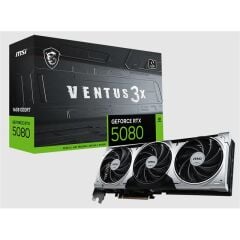 MSI GeForce RTX 5080 16G VENTUS 3X OC PLUS 16GB GDDR7 256 Bit DLSS 4 Ekran Kartı
