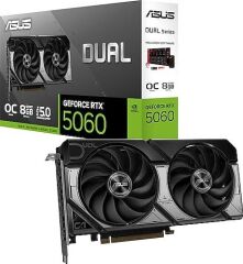 ASUS GEFORCE DUAL-RTX5060-O8G 8GB GDDR7 128BIT 1XHDMI 3XDP EKRAN KARTI