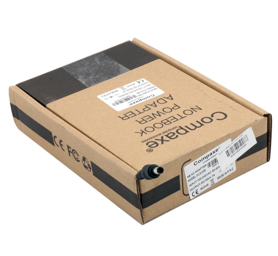 Compaxe CLS-U09 40W 19V 2.1A 5.5x3.0 mm Notebook Adaptörü, Yedek Güç Kaynağı, Uyumluluk Garantili