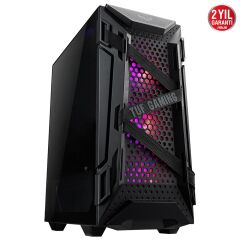 ASUS TUF GAMING GT301 ARGB USB 3.1 ATX Mid‑Tower Compact Case Tempered Glass Siyah