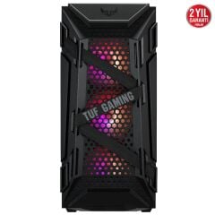 ASUS TUF GAMING GT301 ARGB USB 3.1 ATX Mid‑Tower Compact Case Tempered Glass Siyah