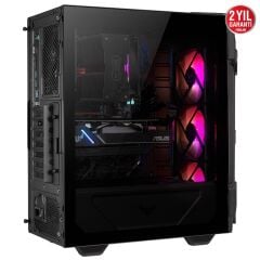 ASUS TUF GAMING GT301 ARGB USB 3.1 ATX Mid‑Tower Compact Case Tempered Glass Siyah