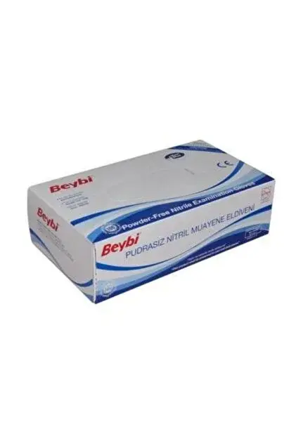 Beybi Pudrasız Nitril Mavi (S) small Beden Muayene Eldiven 100lü Paket