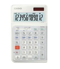 Casio JE-12E-WE Beyaz 12 Haneli Ergonomik Tuş Dizilimli Masaüstü Hesap Makinesi