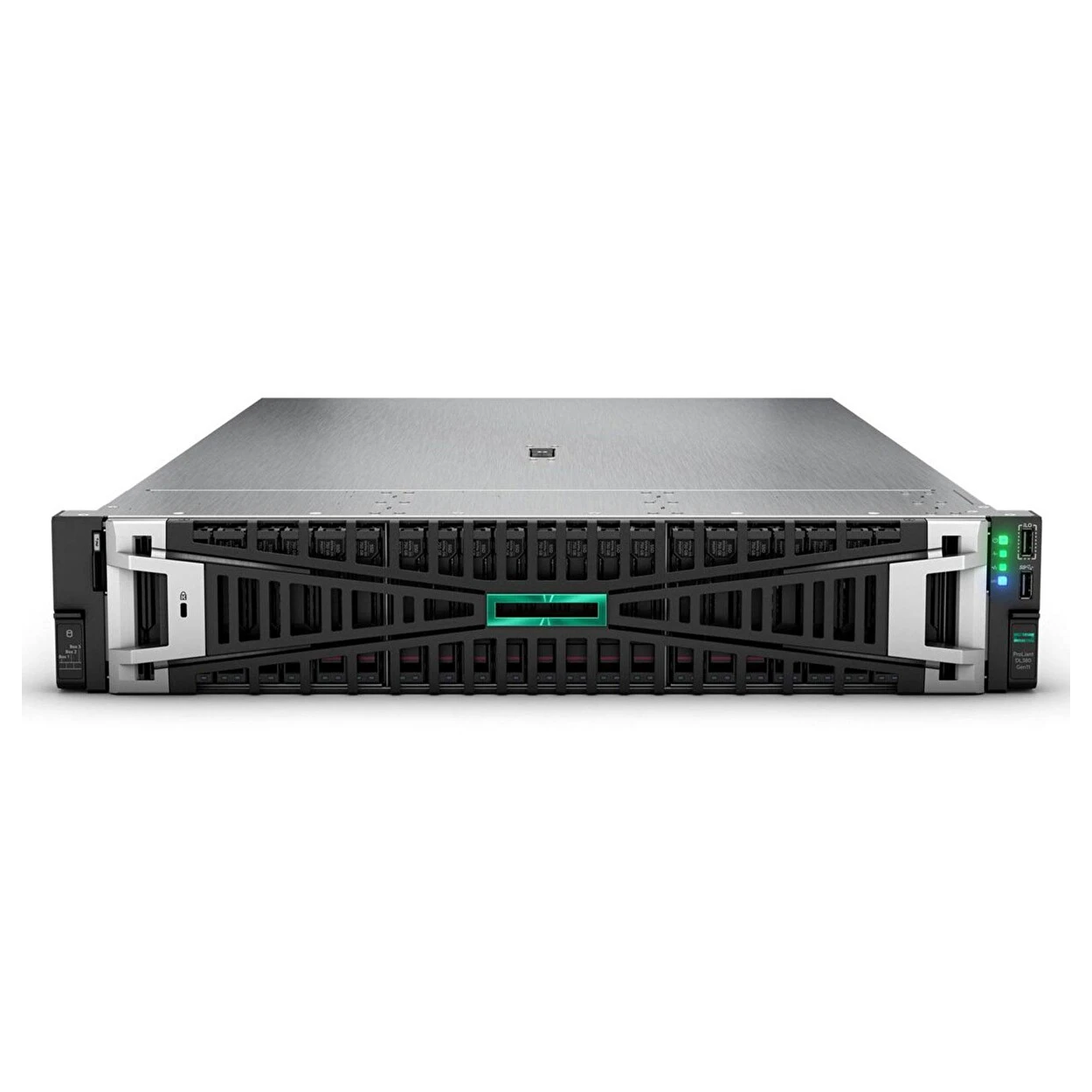 HPE ProLiant DL380 Gen11 Intel Xeon Silver 4510 2.4GHz 12-Core 64GB RAM 2x960GB NVMe SSD 2x1000W PSU 2U Rack Sunucu