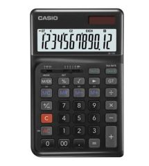 Casio JE-12E-BK 12 Haneli Ergonomik Masaüstü Hesap Makinesi - Siyah