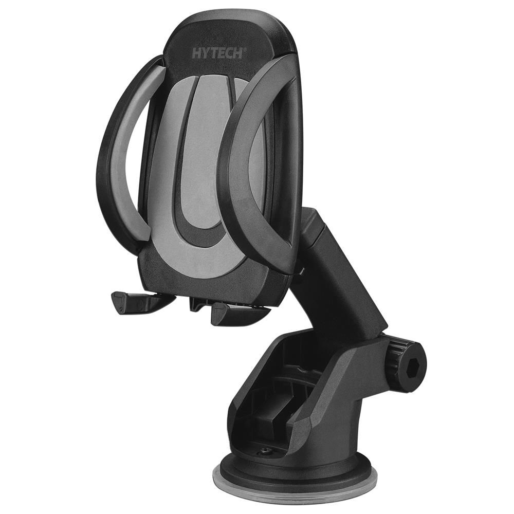 Hytech HY-XH25 Teleskopik Ayarlanabilir Vantuzlu Araç İçi Telefon Tutucu Siyah-Gri