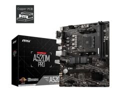 MSI A520M‑A PRO AM4 Socket DDR4 Dual‑Channel 64 GB 4600 MHz (OC) M.2 PCIe Gen3 x4 mATX Anakart