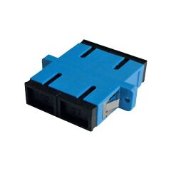 URANIUM SC Duplex Fiber Optik Adaptör – Zirconia Seramik Kılavuzlu, Flanşlı/Flanşsız, Tek Modlu (SM) ve Çok Modlu (MM) – -40°C–75°C Operasyon, ≥500 Matringe Dayanıklı