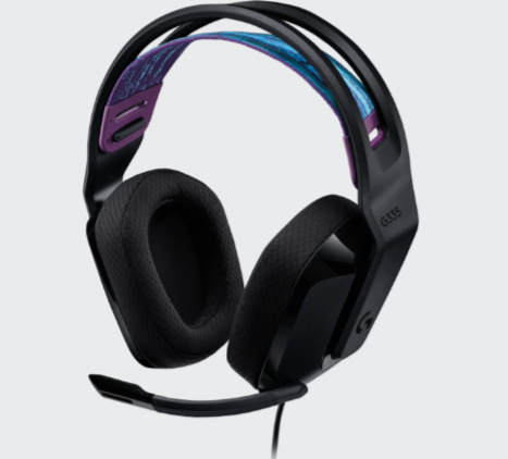 Logitech G335 981-001018 3.5mm Jaklı Kablolu Mikrofonlu Gaming Oyuncu Kulaklığı - Siyah