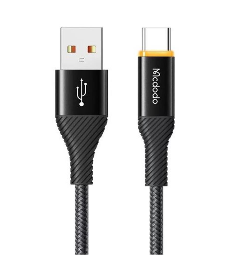 Mcdodo CA-2380 100W 5A Akıllı Güç Kesme Özellikli Type-C to Type-C Hızlı Şarj ve Veri Kablosu 1.2 Metre - Siyah