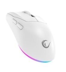Rampage PROTE M5 PRO Kablosuz Gaming Mouse 26000 DPI 3395 Sensör RGB LED Şarjlı Beyaz