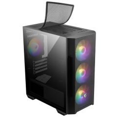 MSI MAG FORGE M100R Temperli Cam 4x120mm ARGB Fanlı Micro-ATX Gaming Kasa