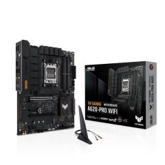 ASUS TUF GAMING A620‑PRO WIFI AMD AM5 Socket ATX DDR5 6400+ OVERCLOCK (OC) Dual M.2 PCIe 4.0 12+2 VRM Wi‑Fi 6 USB 3.2 Gen 2 Type‑A + Gen 1 Type‑C HDMI DisplayPort Anakart